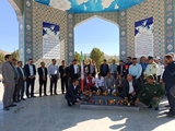 تجدید میثاق سرپرست شبکه بهداشت و درمان بوانات با آرمان‌های شهدا به مناسبت هفته دولت